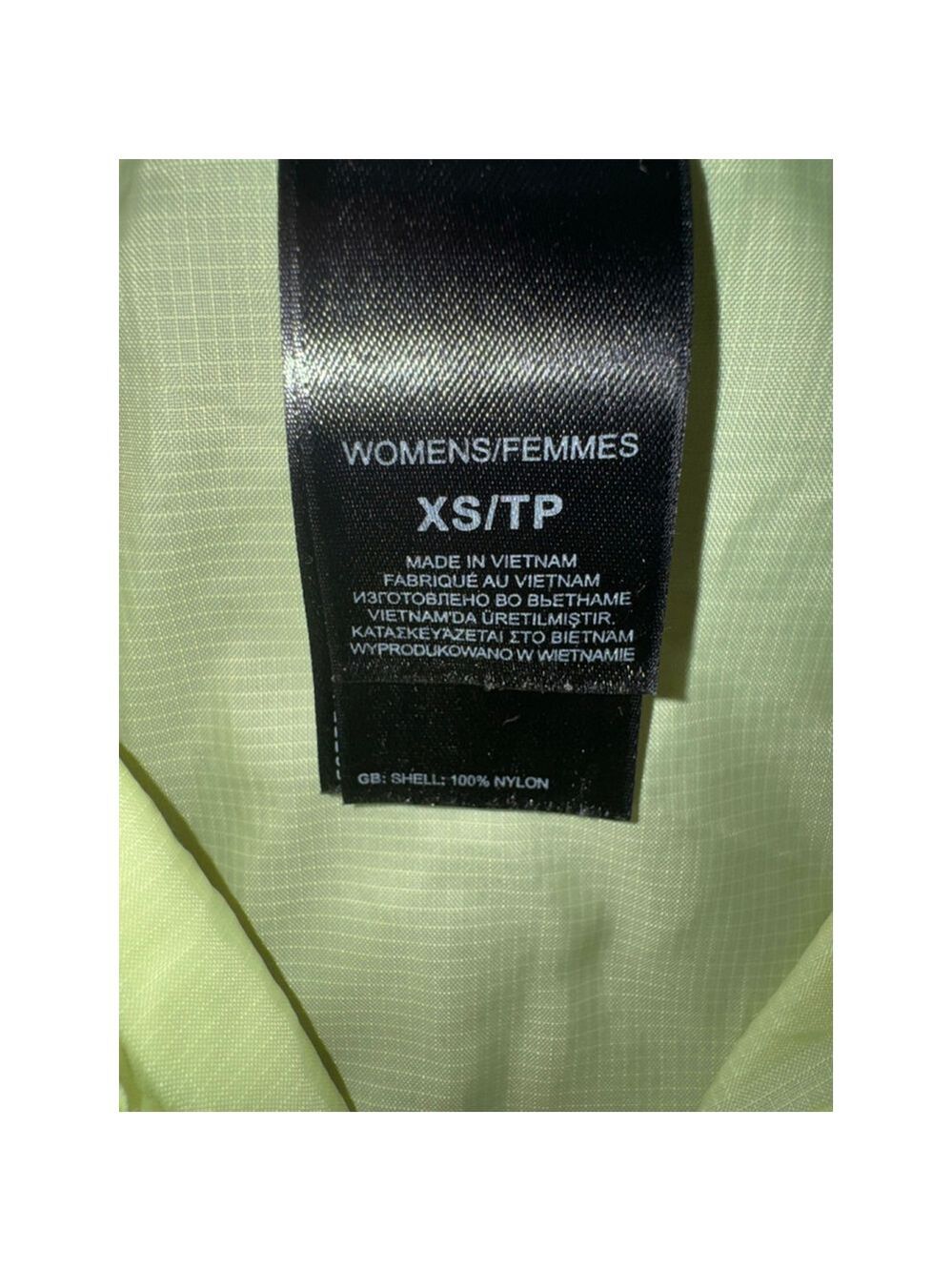 The North Face Neon Yellow Windbreaker Jacket XS Lightweight Hooded Running - Picture 6 of 11